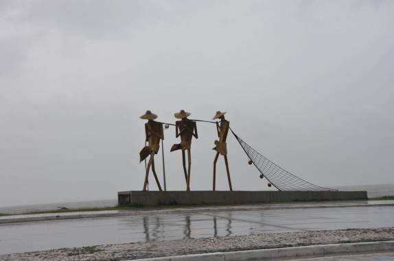 Monumento em praia de São Luís - MA
